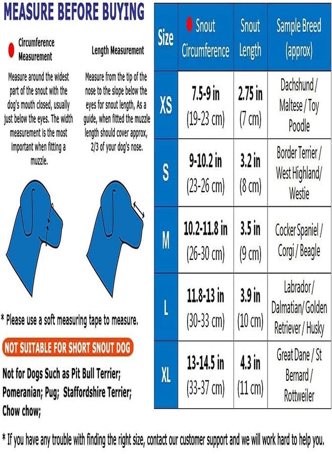 Pups&Pets كمامة قابلة للتعديل للكلاب من Pups&Pets مع غطاء للفم - مناسبة للكلاب من فصيلة الدانماركي العظيم/سانت برنارد/روت وايلر (كبيرة، قد يختلف اللون) - Image 2